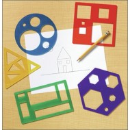 Schablonen-Set - Geometrische Grundformen ab 4-jährig