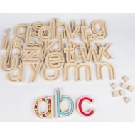 Kleinbuchstaben aus MDF 29 St. - Freiarbeitsmaterial zu Buchstaben für Kinder ab 4 Jahren
