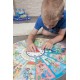 XXL Lernpuzzle - Mein Tag - 48 Puzzleteile, 1 Uhr, 1 Holzständer, ab 4-jährig