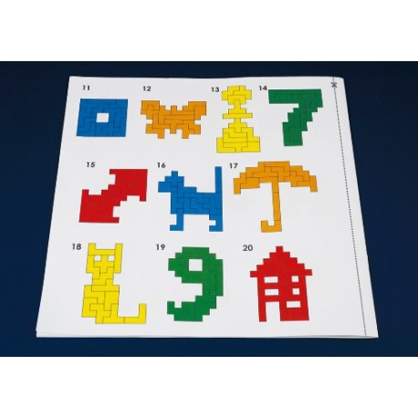20 Vorlagen zu den Pentominos