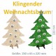 Klingender Weihnachtsbaum, H 22cm zum Gestalten