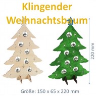Klingender Weihnachtsbaum, H 22cm