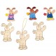 Hasenanhänger, 1 Set 3 Stück