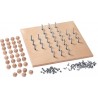 Schrauben-Spielset - Holzbrett mit Schraubgewinden