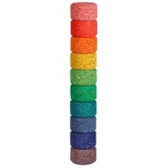 10 farbige runde Kork-Bausteine - Ergänzungsset