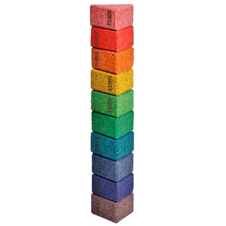 10 farbige Dreiecke, Kork-Bauklötze, Ergänzungsset
