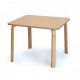 Kindertisch aus stabilem Birken-Formholz,  L 60 x B 60 x H. 46cm