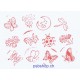 Natur-Stempel-Set, 2 x 2 x 3 cm