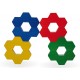 8 farbige Holzbausteine - Honeyflower