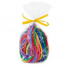 Perlenschnur - Aufreihschnüre in Regenbogenfarben, D 3mm, L 100cm, 10 Stück