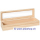 Holzbox mit Glasdeckel  - 31 x 8,5 x 6 cm, praktische Allzweckboxen