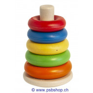 Ring-Pyramide- Antibakterielles Spielzeug. Speichelfest, bissfest und nach bereits 8 Stunden wieder keimfrei! 