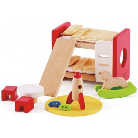 Kinderzimmer - Umfangreiches Puppenhaus-Möbel Set
