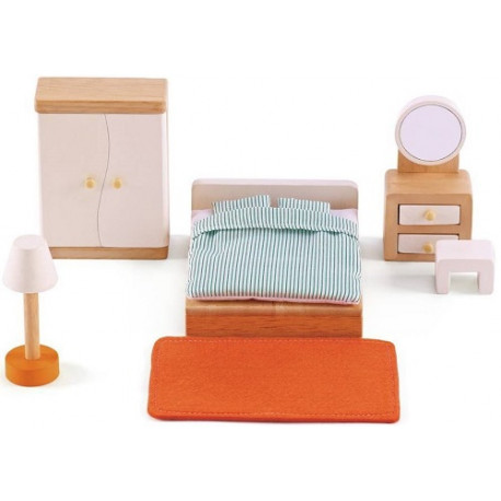 Schlafzimmer-Puppenhaus Möbel-Set