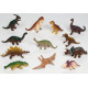 Dinosaurier, 12 Urzeittiere, Aufstellfiguren-Set