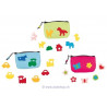 Filztaschen-Set mit Applikationen zum Selbstgestalten
