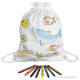 Rucksack Meerestiere zum Anmalen