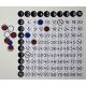 Einmaleinsfeld für die Tafel magnetisch mit Kreisen und Ringen