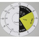 Bruchrechenuhr magnetisch,  Lernmaterial