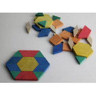 Geometrische Legeplättchen 250 Teile ab 3-jährig