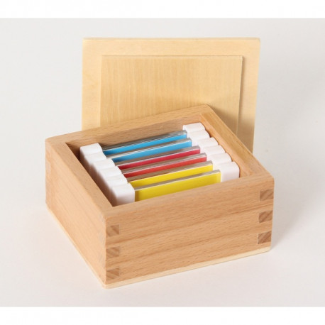 Farbtäfelchen - Kasten mit 6 Stück  Spielerisch lernen ab 2.5-jährig