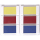 Farbtäfelchen - Kasten mit 6 Stück  Sinnesmaterial zum Kennenlernen der Grund-, Misch- und Komplementärfarben.