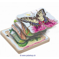 Lagenpuzzle - Schmetterling 28-teileg 205 x 205 x 20 mm, Alter: 4+