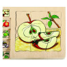 Apfel - Entwicklung Obst - Lagen-Puzzle 30 Teile ab 4-jährig