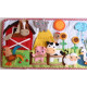 Leben auf dem Bauernhof -  Textil-Spielbuch mit 10 Tierfiguren