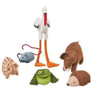 Filzfiguren Set mit 6 Tieren