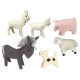 Filzfiguren Set, Farm mit 6 Tieren
