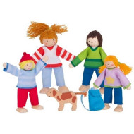 Biegepuppen Camping-Familie