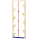 Stelzenwand mit Klettertau, Turnwand Einzelelement