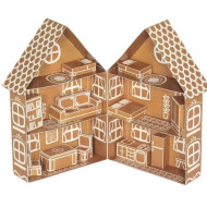 Lebkuchen-Haus, Papierspielzeug Bausatz
