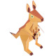 4 australische Tiere, Papier Bausatz