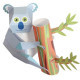4 australische Tiere, Papier Bausatz