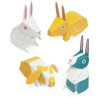 4 Hasen, Papier Bausatz
