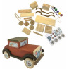 Oldtimer Auto aus Holz zum Bemalen