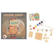 Kreativset Holz-Roboter