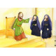 Josef, Maria und Jesus müssen fliehen. Kamishibai Bildkartenset