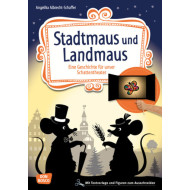 Stadtmaus und Landmaus. Bringen Sie die Fabel von der Stadtmaus und der Feldmaus auf die Bühne Ihres Schattentheaters
