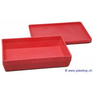 Aufbewahrung - Box mit Deckel, rot