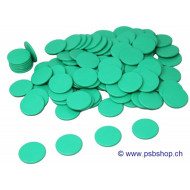 Spielchips - 1 Set 100 Stück, grün