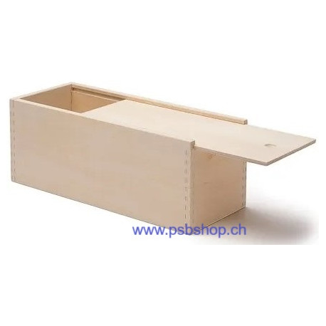 Holzbox mit Schiebedeckel, Aufbewahrung, Zubehör