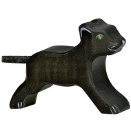 Panther, klein, Holztier,7 x 2,3 x 5,5 cm