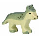 Wolf, klein, Holztier