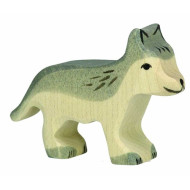 Wolf, klein, Holztier