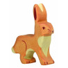 Hase, Ohren hoch, Holztier