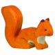 Eichhörnchen, stehend, orange, Holztier