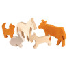 Haustiere, grosse Holz Spieltiere